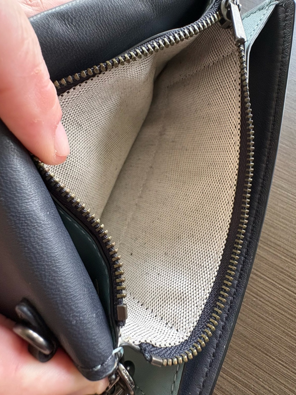 Coach 1941 Blue Clutch Wristlet - Picture 12 of 13